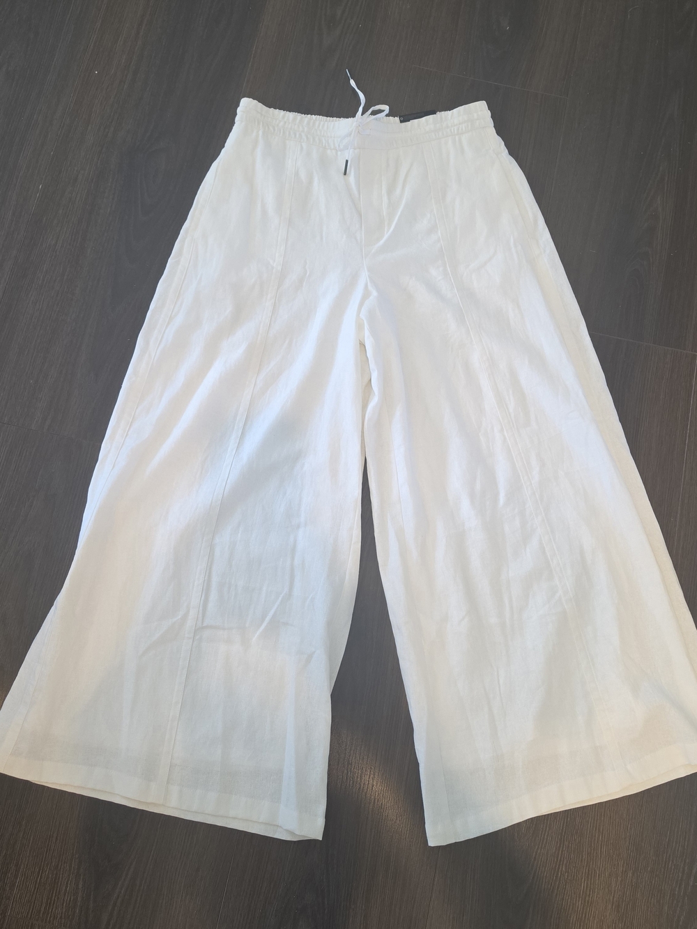 Simply Vera Vera Wang White Wide-Leg Pull-On Pants